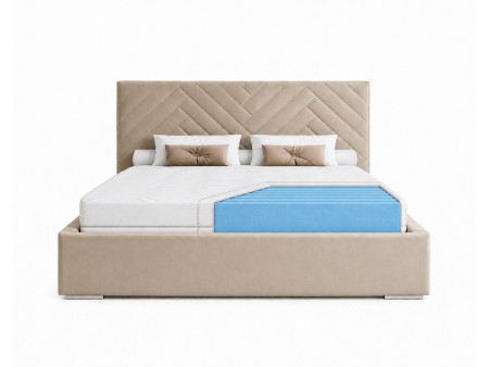 OLIVIA-Schaumstoffmatratze 140x200x10 – T25-Schaumstoff, mit Massageeffekt, beidseitig nutzbar, H3 (mittelfest), 7 Zonen, atmung