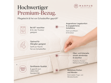 Schaumstoffmatratze 140x200 SELEKT FALA H2, 20 cm, T25-Schaumstoff