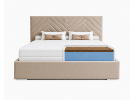Schaumstoff-Kokos-Matratze 160x200 SILWER H3/H4, T25-Schaumstoff, antiallergisch, Höhe 15 cm