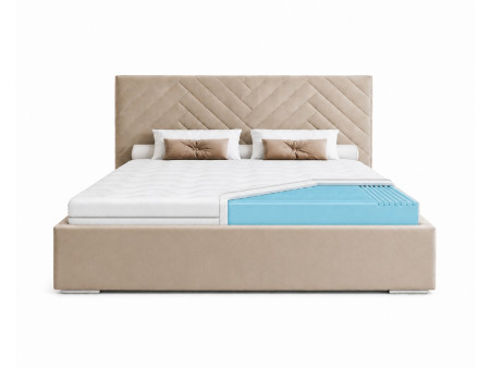 200x200x5 massage mattress topper, bed topper, H3 medium-firm, contoured, reversible, hypoallergenic