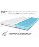 180x200x8 massage mattress topper, bed topper, H3 medium-firm, contoured, reversible, hypoallergenic