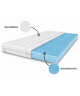90x200x10 massage mattress topper, bed topper, H3 medium-firm, contoured, reversible, hypoallergenic
