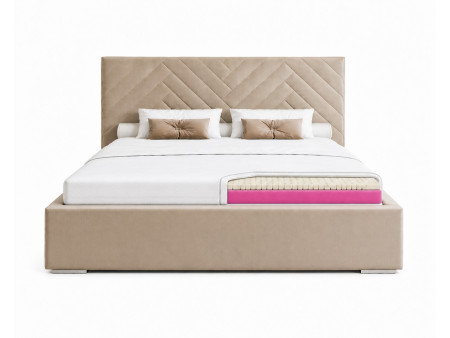 TOP5 LATEX 160x200x5 mattress topper, bed topper, H3 medium-firm, reversible, hypoallergenic