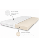 VISCO TOP5 mattress topper 80x200x5, bed topper, H2, soft, reversible, hypoallergenic