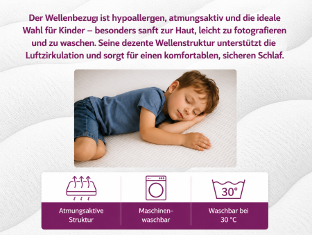 Matratze 70x140 für Kinder BABY LATEX H3, Schaumstoff, Höhe 8 cm
