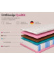 Taschenfederkernmatratze 200x200 SALSA KOKOS H3/H4, 7 Zonen, antiallergisch, T25-Schaumstoff, Kokosmatte, Höhe 19 cm