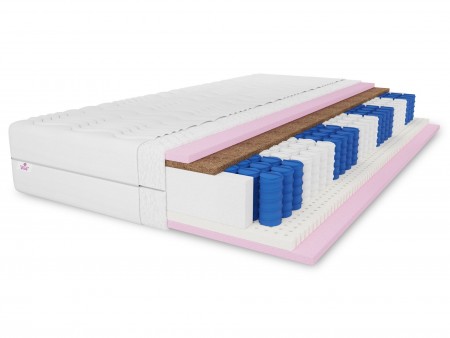 COMFORT H3/H4 pocket spring mattress, 180x200, 7 zones, latex, coconut fibre, pocket spring, reversible, height 20cm 1