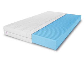 Schaumstoffmatratze 120x200 NATURAL H3, 10 cm, T25-Schaumstoff, mit Massageeffekt, beidseitig nutzbar, 7 Zonen