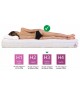 NICOLE foam mattress 100x200x10 – T25 foam, massage, reversible, H3 medium-firm, 7 zones, breathable