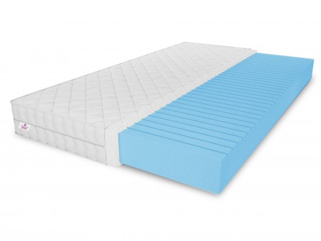 OLIVIA foam mattress 160x200x10 – T25 foam, massage function, reversible, H3 medium-firm, 7 zones, breathable