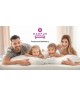 FOLYESO H3/H4 pocket spring mattress, 140x200, 7 zones, pocket springs, HR foam, coconut fibre, hypoallergenic, height 20cm