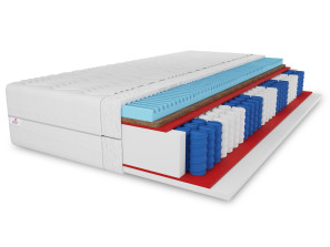 PREMIUM KOKOS H3/H4 pocket spring mattress, 100x200, massage layer, pocket springs, coconut fibre, 7 zones, height 27cm