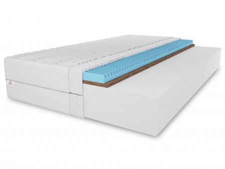 120x200 TWIST H3/H4 mattress, T25 foam, soft, hypoallergenic, reversible, coconut fibre, massage foam, height 20cm 1