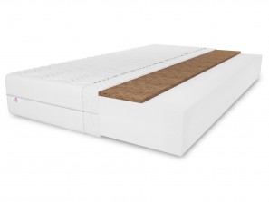 Schaumstoff- und Kokosnussmatratze Silwer 120x200x15 cm - H3/H4 mittelfest/hart