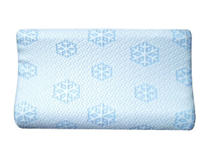 Visco pillow + cooling cover, 50x35x12, orthopaedic, contoured, rehabilitation