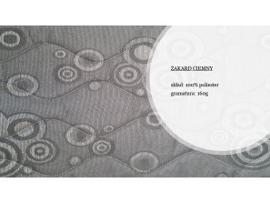 Matratzenbezug schwarz JACQUARD – Jacquard-Bezug mit leichtem Glanz