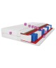 Materac kieszeniowy SALSA KOKOS 180x200x25, 7 stref, antyalergiczny, pianka T25, mata kokosowa, średnio twardy/twardy H3/H4
