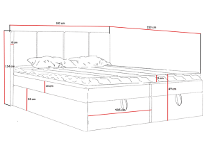 NERO continental bed with built-in mattress and bedding storage compartments26