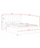 Polsterbett 120x200 NERO – Bettrahmen + Stauraum – Kronos 22 VERSAND INNERHALB VON 5 ARBEITSTAGEN