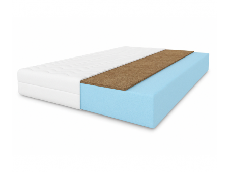 Materac dwustronny piankowo-kokosowy SILWER 100x200x20 – pianka T25, kokos, średnio-twardy/twardy, antyalergiczny, H3/H4