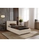 NERO single upholstered bed with bed base and bedding storage compartment 3
