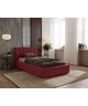 NERO single upholstered bed with bed base and bedding storage 11