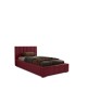 NERO single upholstered bed with bed base and bedding storage compartment 12