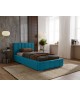 NERO single upholstered bed with bed base and bedding storage 13