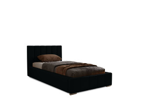 NERO single upholstered bed with bed base and bedding storage 21