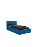 NERO single upholstered bed with bed base and storage compartment for bedding 23