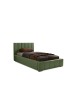 NERO single upholstered bed with bed base and bedding storage compartment 25