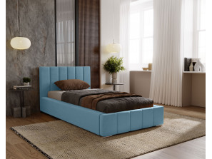 NERO-Einzelbett mit Polsterung, Lattenrost und Bettkasten28