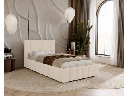 ALMA – Polsterbett für das Schlafzimmer (Einzelbett) mit Lattenrost und Bettkasten 6