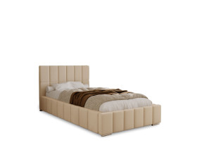 ALMA single upholstered bed for the bedroom, with a bed base and storage space for bedding 7