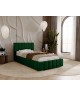 ALMA single upholstered bed for the bedroom, with a bed base and bedding storage compartment 2