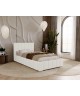 ALMA single upholstered bed for the bedroom, with a bed base and storage space for bedding18
