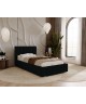ALMA single upholstered bed for the bedroom, with bed base and bedding storage24