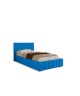 ALMA single upholstered bed for the bedroom, with bed base and storage space for bedding28