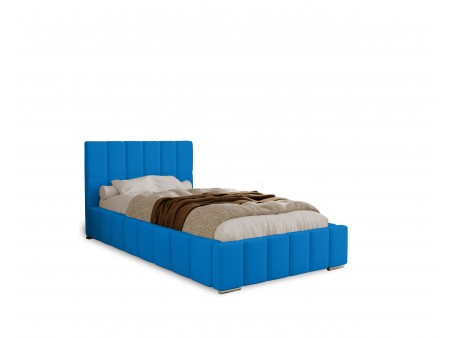 ALMA single upholstered bed for the bedroom, with bed base and storage space for bedding28