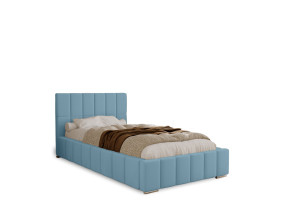 ALMA – Polsterbett für das Schlafzimmer (Einzelbett) mit Lattenrost und Bettkasten 1