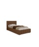 ALMA single upholstered bed for the bedroom, with a bed base and storage space for bedding