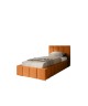 MENOS single upholstered bedroom bed with bed base and bedding storage compartment 1
