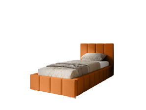 MENOS single upholstered bedroom bed with bed base and bedding storage compartment 1