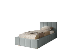 MENOS-Einzelbett für das Schlafzimmer mit Polsterung, Lattenrost und Bettkasten 4