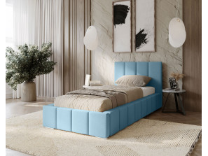 MENOS single upholstered bedroom bed with bed base and storage compartment for bedding13
