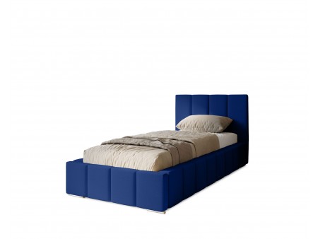 MENOS single upholstered bedroom bed with bed base and bedding storage compartment 16