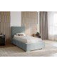 AURA – gepolstertes Einzelbett für das Schlafzimmer mit Bettrahmen und Bettkasten 6