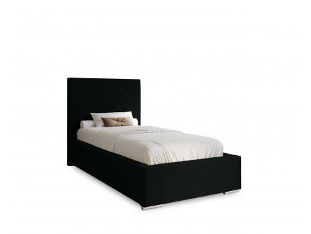 AURA – gepolstertes Einzelbett für das Schlafzimmer mit Bettrahmen und Bettkasten 11