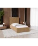 GOLDEN PREMIUM Einzelbett für das Schlafzimmer mit Polsterung, Lattenrost und Bettkasten 5