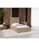 GOLDEN PREMIUM Einzelbett für das Schlafzimmer mit Polsterung, Lattenrost und Bettkasten14